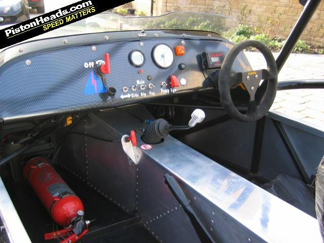 Typical dash layout on a procomp LA race car.